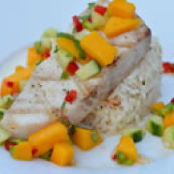 Grilled White Fish with Mango Salsa