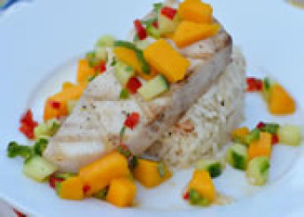 Grilled White Fish with Mango Salsa